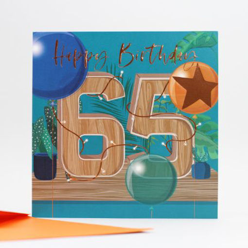 Picture of 65TH BIRTHDAY CARD